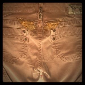 Taupe straight leg jean